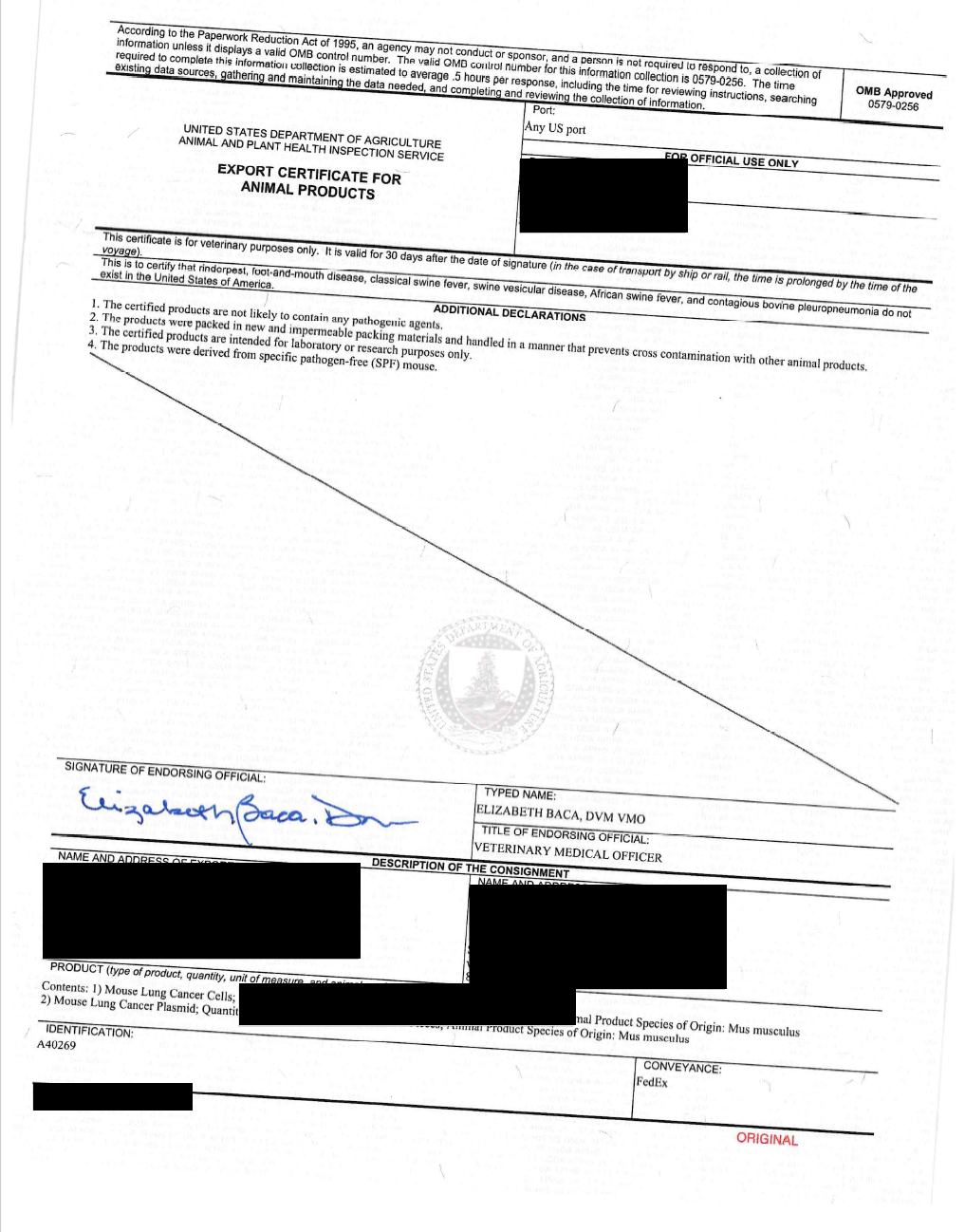 上海可芃生物与国际机构协作，可为科研客户代办美国农业部（USDA）动物产品出口证书，确保 SPF 小鼠细胞系等产品符合‘无特定病原体’要求，顺利通关进入中国市场